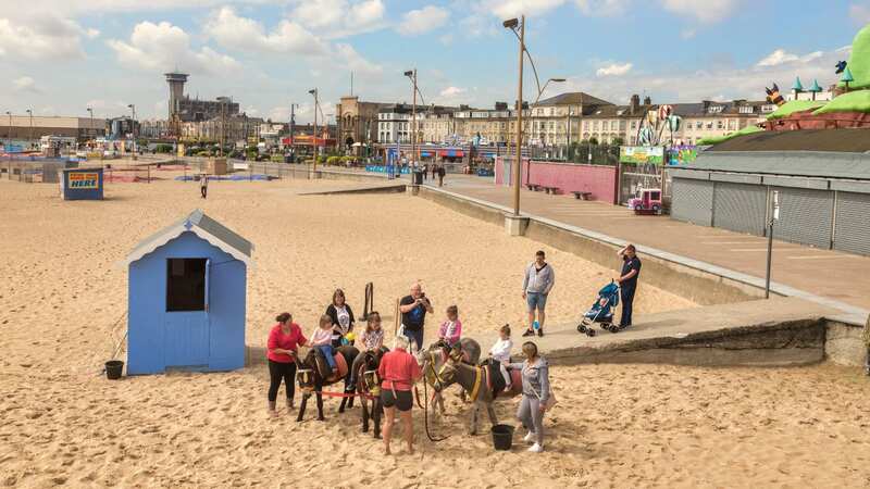 Children riding donkeys at the beach in Great Yarmouth (Image: Getty Images)