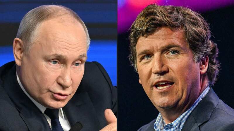 Tucker Carlson announced the interview with Putin will air today (Image: X)