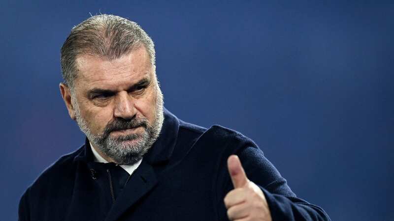 Ange Postecoglou giving a thumbs up as he prepares to welcome back three of his Tottenham stars. (Image: AFP via Getty Images)