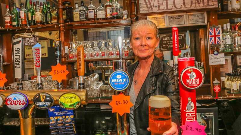 Mandy Merrix, the manager at The Waggon and Horses pub (Image: SWNS)