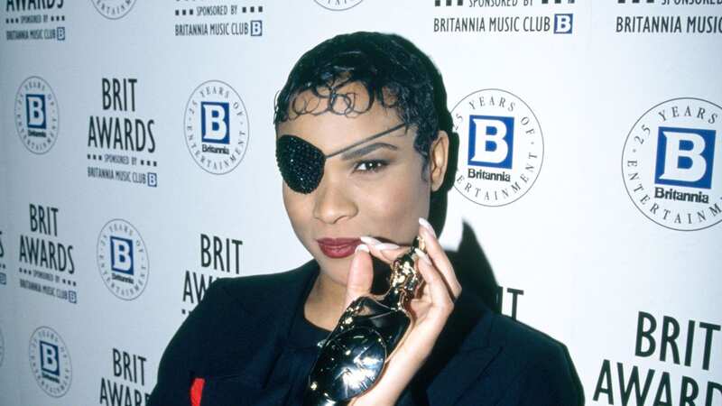 Gabrielle is known for always having her right eye concealed (Image: Popperfoto via Getty Images)
