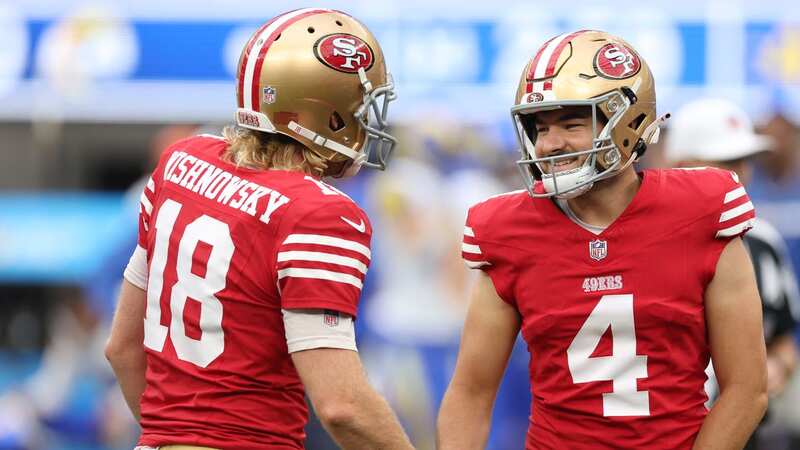 Mitch Wishnowsky hopes to watch the Niners win from the sidelines on Sunday (Image: Getty Images)