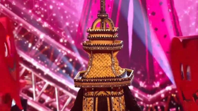 The Masked Singer UK 2024 fans are sold that an 80s singer with some very familiar hits could be under the Eiffel Tower costume (Image: ITV)