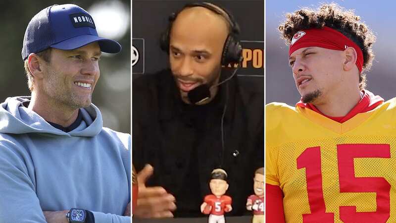 Thierry Henry says Patrick Mahomes needs to surpass Tom Brady in Super Bowl rings (Image: Getty Images)