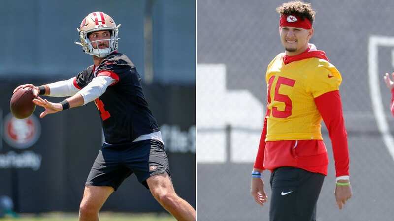 Sam Darnold has had a lot of fun mimicking Patrick Mahomes in practice (Image: Brandon Sloter/Icon Sportswire via Getty Images)