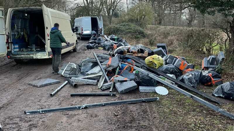 Villagers blocked the fly-tippers (Image: No credit)