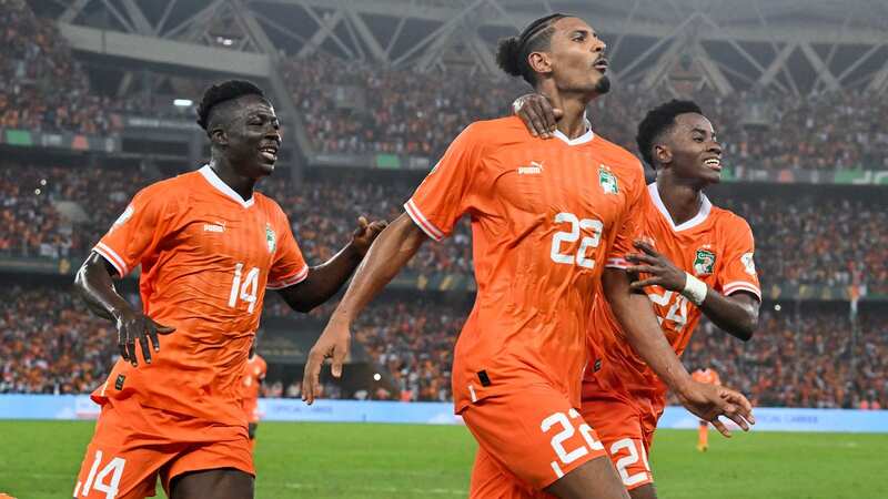 Sebastien Haller scored a late winner for the Ivory Coast in the final of the Africa Cup of Nations (Image: ISSOUF SANOGO/AFP via Getty Images)