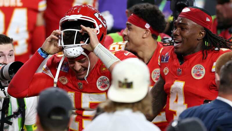Rashee Rice celebrated with a jubilant Patrick Mahomes as the Chiefs won Super Bowl LVIII (Image: Getty Images)