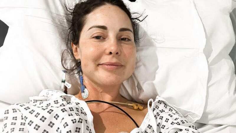 Louise Thompson was admitted to hospital last month, her fiance revealed two weeks into her stay