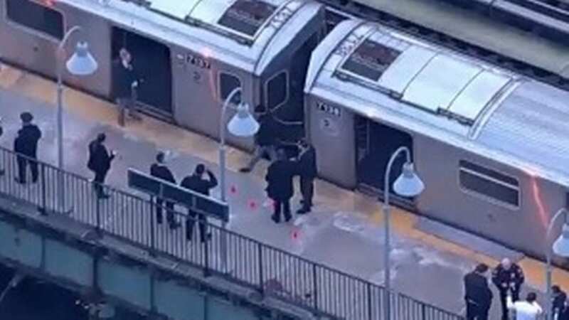 Several people have been shot on a subway platform in the Bronx (Image: CBS News New York)
