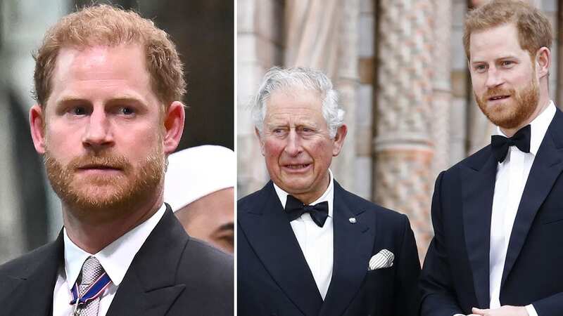 Prince Harry was said to have chatted and been in good spirits during his return to the US (Image: AFP via Getty Images)