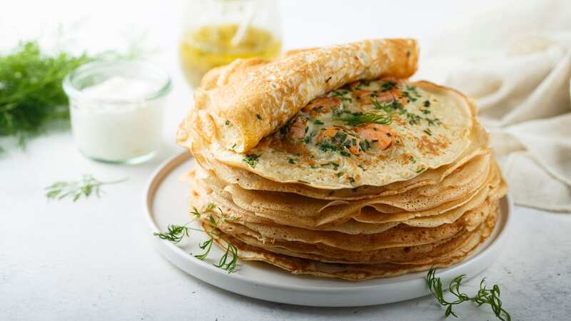 Try some of these savoury pancake recipes this Shrove Tuesday (Image: Getty Images/iStockphoto)