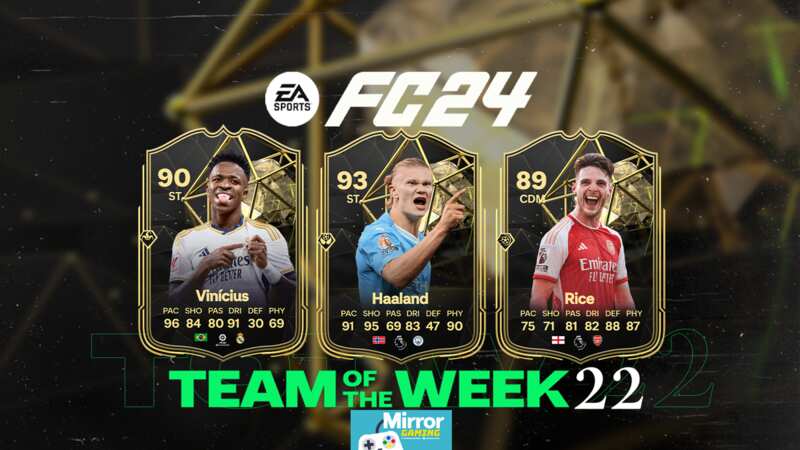 The EA FC 24 TOTW 22 squad will be released soon in Ultimate Team (Image: EA Sports)