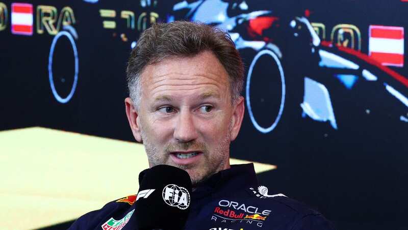 Christian Horner pictured speaking at a Formula 1 event last season (Image: Getty Images)