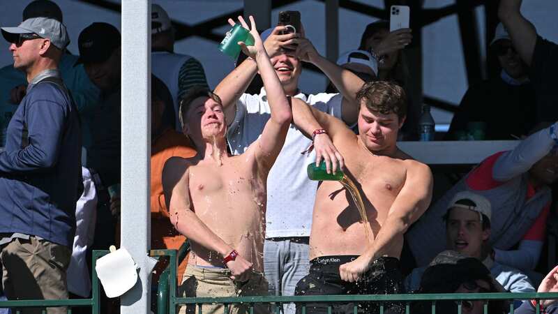 There were rowdy scenes at the Waste Management Phoenix Open (Image: Getty Images)