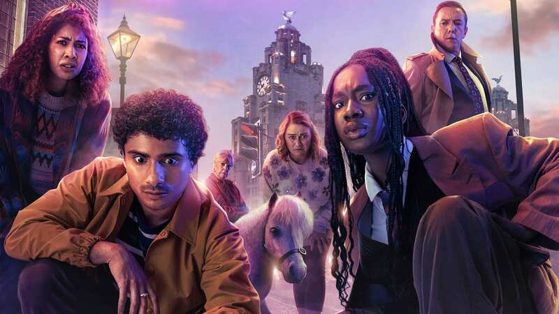 The Liverpool-set series stars Vivian Oparah, Bilal Hasna and Peter Serafinowicz (Image: Prime Video)