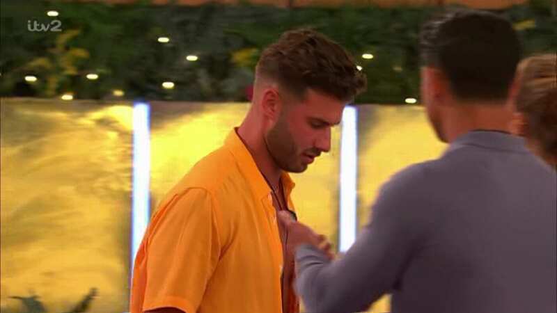 The Love Island villa almost descended into a fight tonight as Georgia Harrison fumed at her friend Josh for his comments about her romance with Anton (Image: ITV)