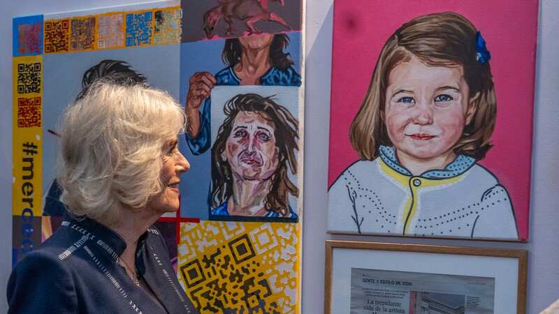 Queen Camilla visited Kindred Studios’ pop-up in Shepherds Bush on Wednesday (Image: PA)