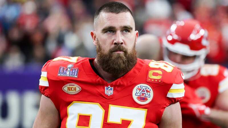Travis Kelce posted on X following the shooting in Kansas City that left one person dead and 22 others wounded (Image: Photo by Perry Knotts/Getty Images)