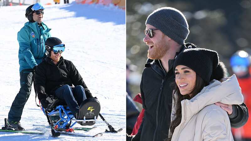 Prince Harry and Meghan took to the slopes in Canada