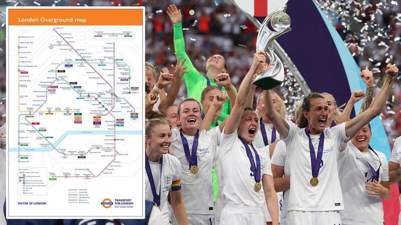 Lionesses honoured with Wembley train line as part of London Overground rebrand