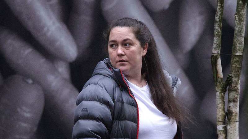 Kelsey Hughes leaving Manchester Crown Court (Image: Manchester Evening News)