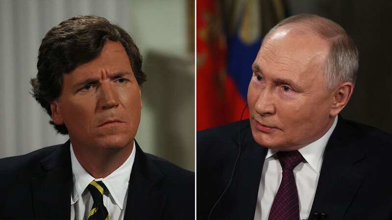 Putin was "surprised" by the lack of sharp questions by the former Fox News host (Image: POOL/AFP via Getty Images)