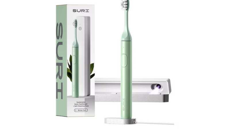 SURI Electric Toothbrush Winter Fern and UV Case (Image: SURI/Boots)