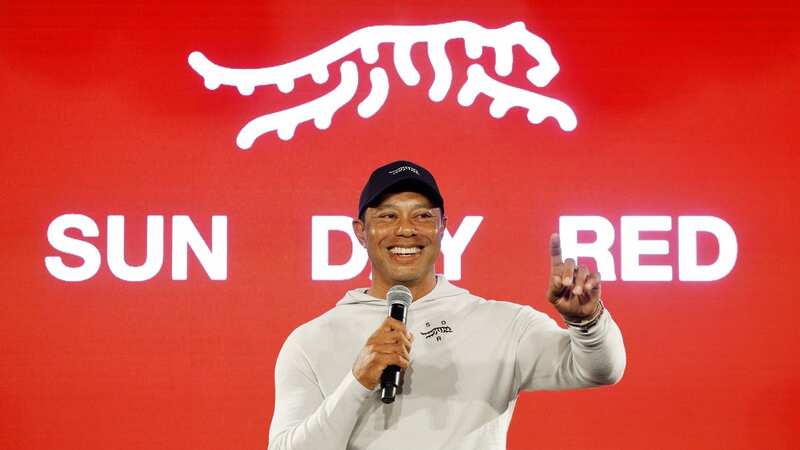 Tiger Woods unveiled Sun Day Red earlier this week (Image: Getty Images)