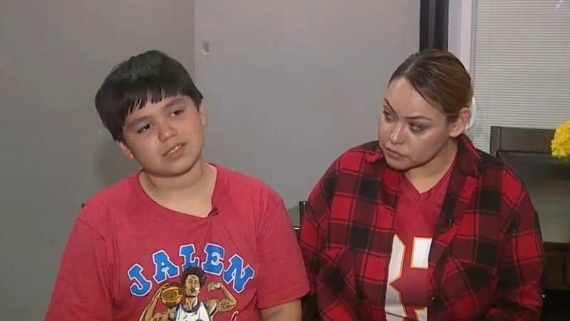 Samuel Arellano, a 10-year-old Kansas Chiefs fan, described how he was wounded during the mass shooting at the parade (Image: KSHB)
