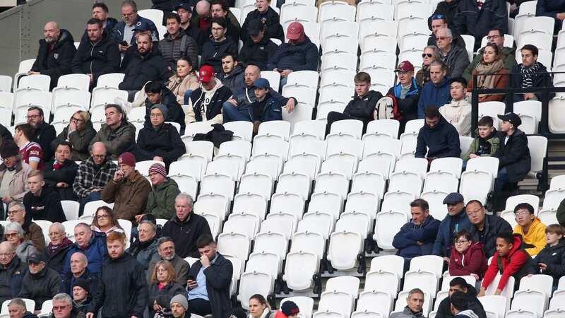 West Ham fans voted with their feet during the 6-0 thrashing by Arsenal last weekend (Image: MDI/REX/Shutterstock)