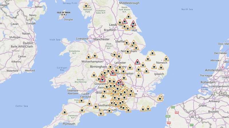 New maps show where all 115 flood alerts are in England - check your area
