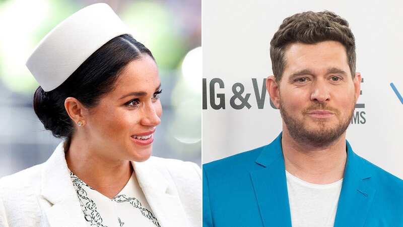 Michael Buble joined Harry and Meghan at the Invictus Games event (Image: Canadian Press/REX/Shutterstock)