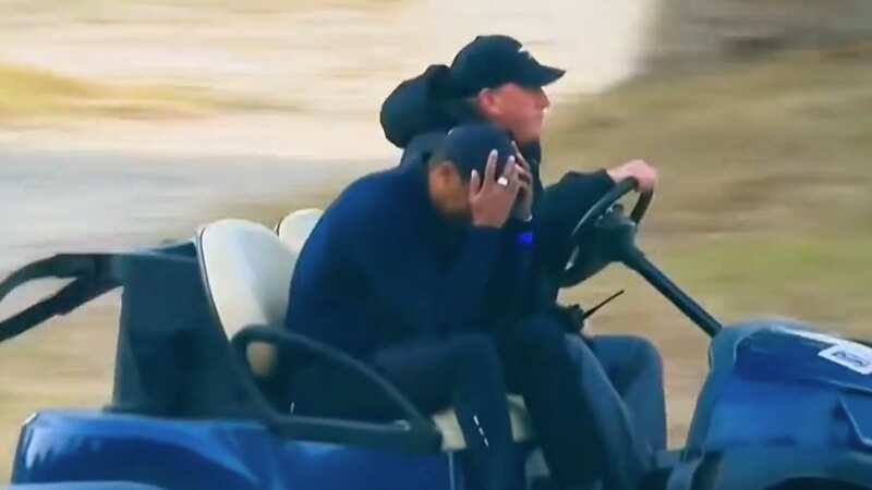 Tiger Woods was visibly upset after quitting the Genesis Invitational (Image: PGA Tour)