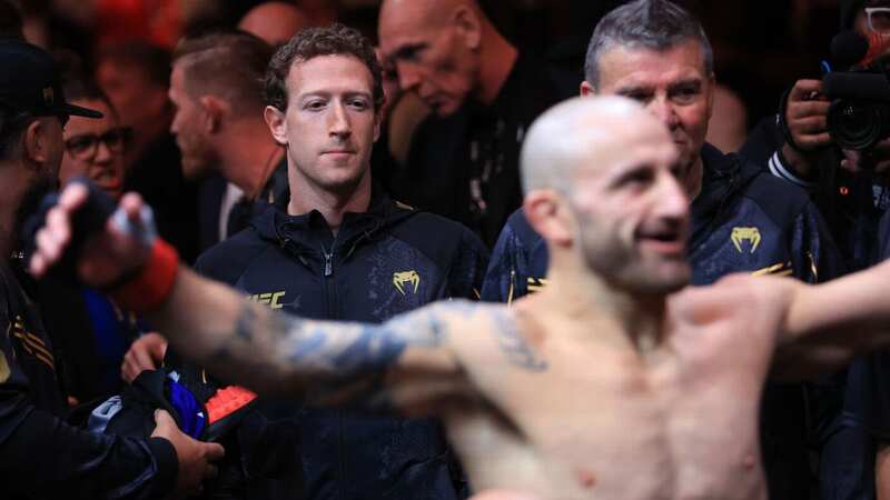 Zuckerberg was cageside for the UFC’s pay-per-view event on Saturday night at the Honda Center in Anaheim