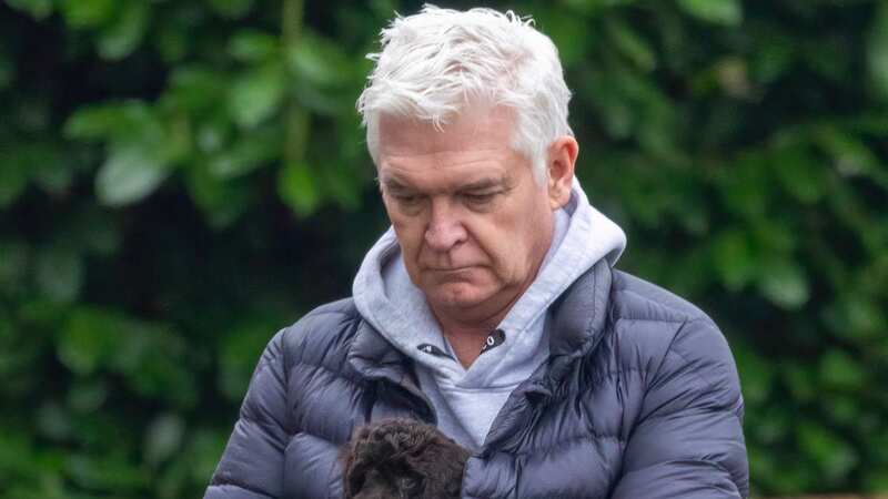 Phillip-Schofield looks downcast as he breaks cover after details of his NDA with his former partner (Image: CLICK NEWS AND MEDIA)