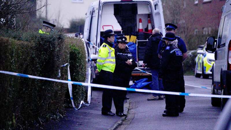 Avon and Somerset Police officers at the scene in Bristol (Image: PA)