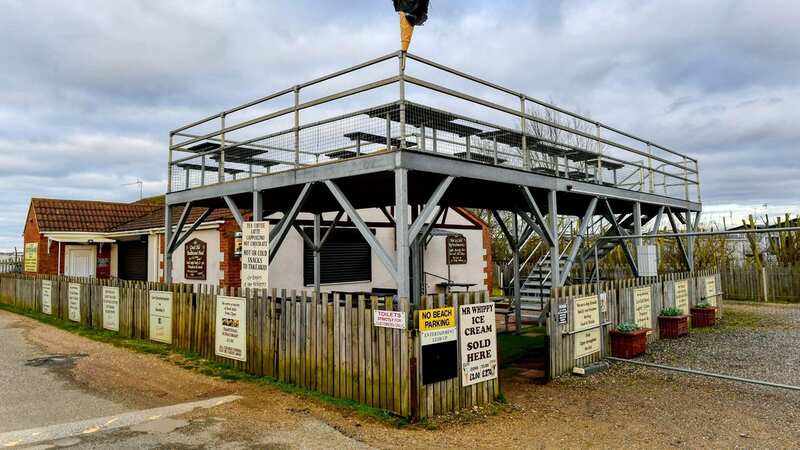 Locals blasted the eyesore structure at the Silver Sands Beach Club at Heacham (Image: EDP / SWNS)