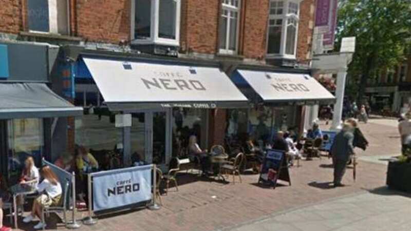 The child fell from height on to the pavement outside the Caffe Nero in Tunbridge Wells (Image: Google Maps)