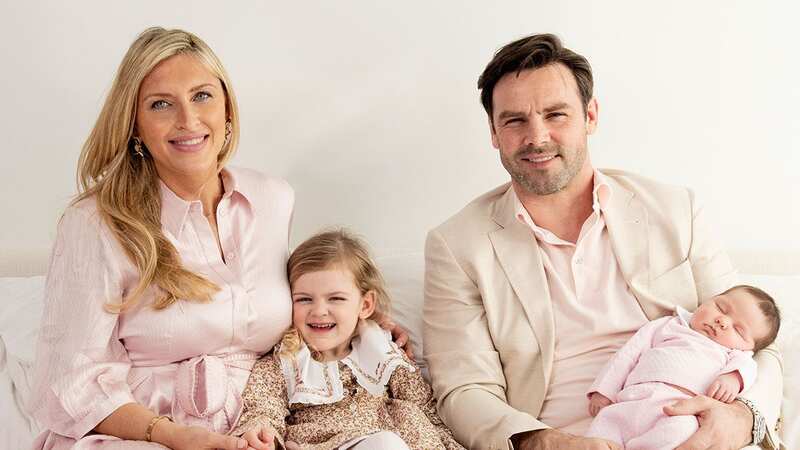 Ben Foden and wife Jackie Belanoff Smith have shown off their new baby daughter - Olympia (Image: OK! Magazine / Rebecca Miller)