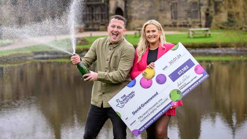 David Greenwood won the jackpot just after proposing to his partner Vanessa Dunn (Image: Anthony Devlin)