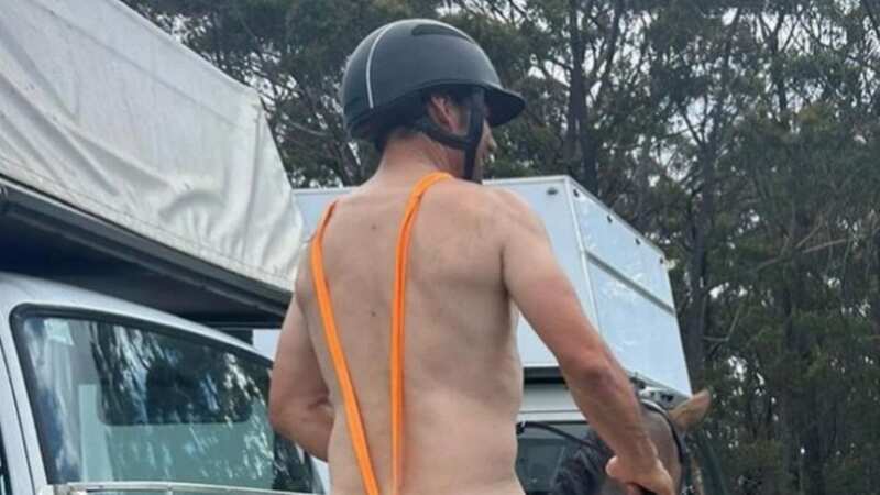 Shane Rose has apologised after wearing a mankini while sat atop a horse (Image: shane.rose.eventing/Instagram)