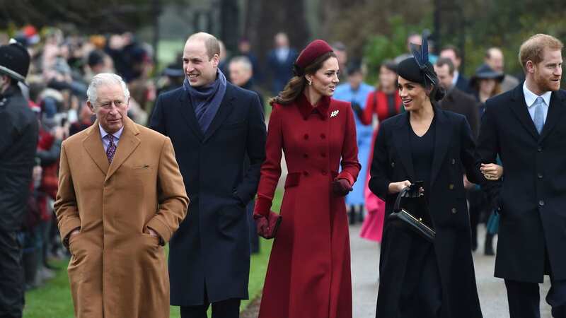 The Royals at Christmas in 2018 (Image: PA)