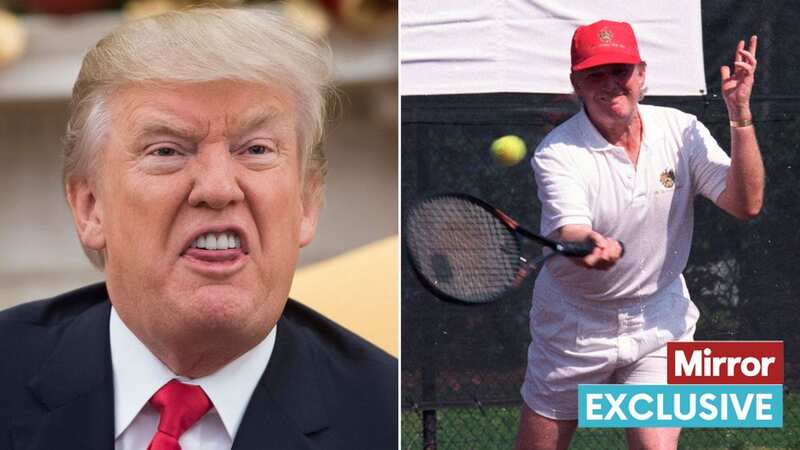 Donald Trump has been challenged to a tennis game (Image: getty)