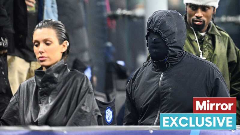 Kanye West and Bianca Censori were seen watching a football match (Image: getty)