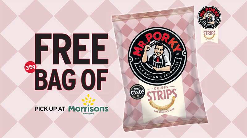 Get a free 35g bag of Mr. Porky Crispy Strips with your Daily Mirror