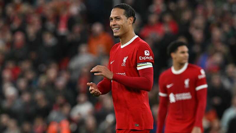Virgil van Dijk showed his appreciation to the fans at the end of the Premier League match between Liverpool FC and Luton (Image: John Powell)