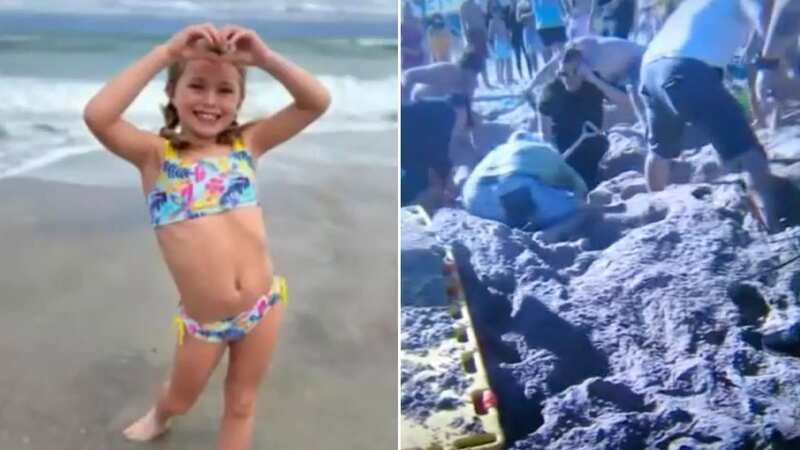 Frantic 911 call uncovers panic at beach after 7-year-old girl is buried alive