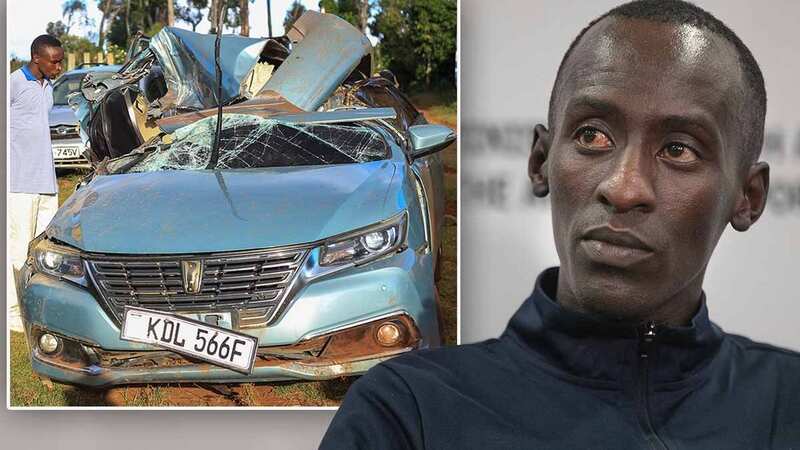 Kelvin Kiptum and his coach Gervais Hakizimana died in a fatal crash earlier this month (Image: AFP via Getty Images)