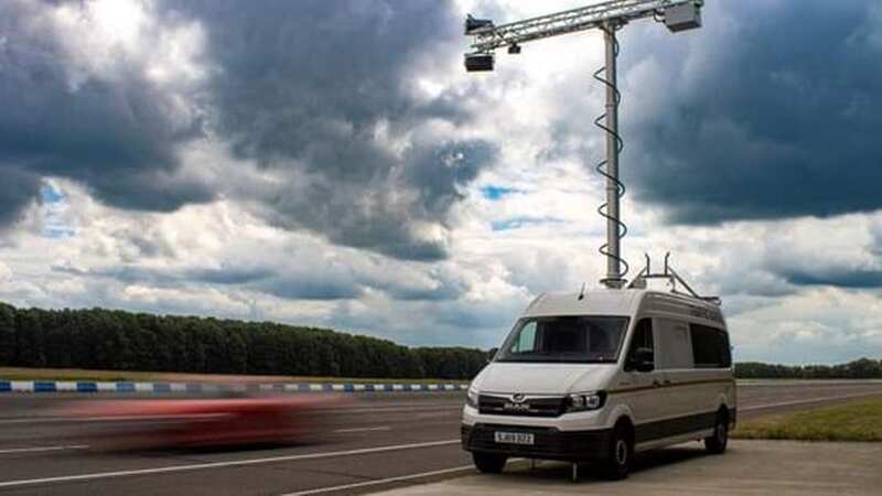 The cameras are set up on vans or trailers and catch drivers in the act of breaking the law (Image: National Highways)